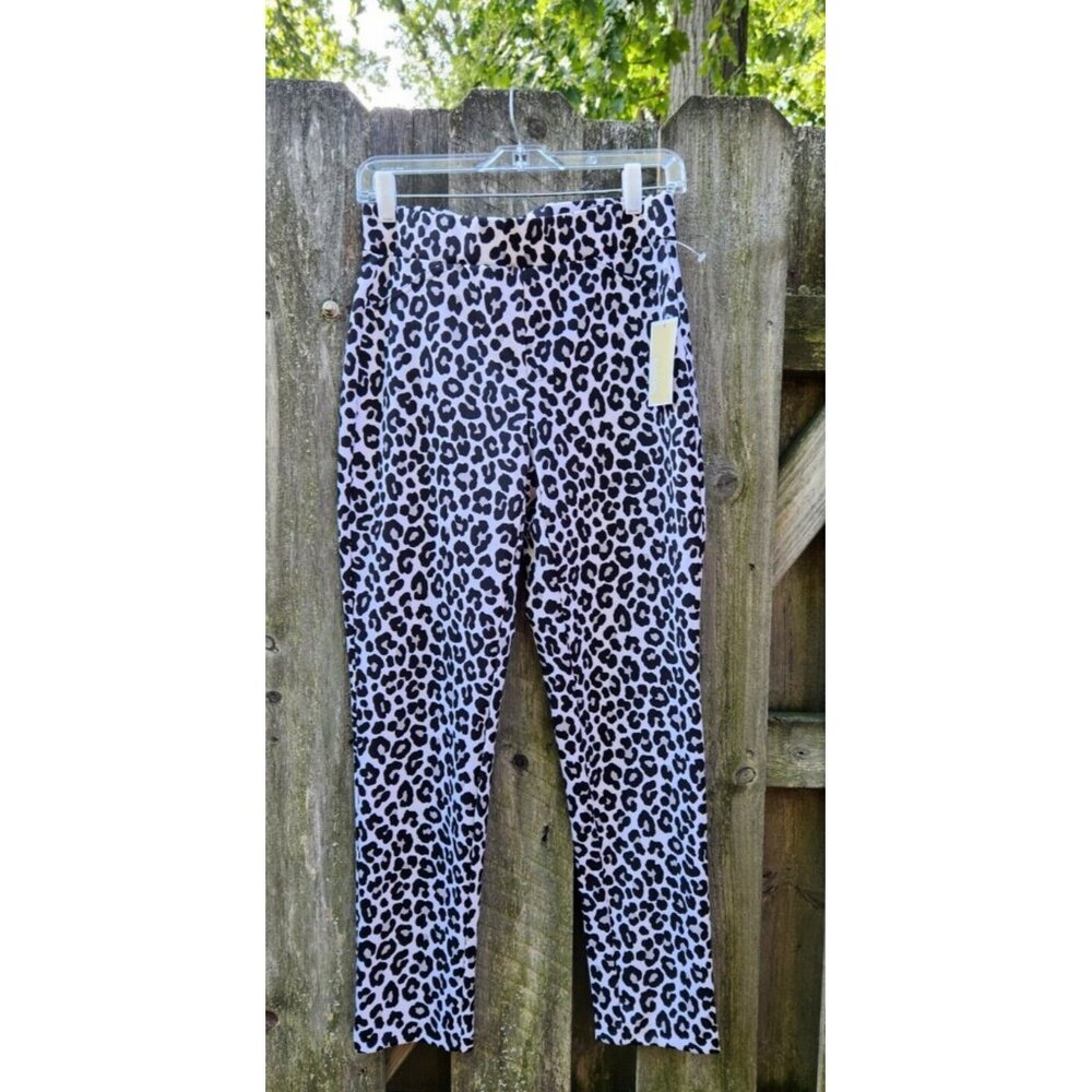 Michael Kors Pants | Animal Print Pants | Leopard Print | Pull-on Pants | Size M